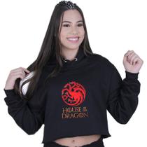 Cropped Moletom Com Capuz Série House Of The Dragon