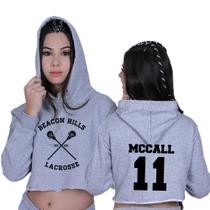 Cropped Moletom Feminino Com Capuz Série Teen Wolf Scott McCall 11 Lacrosse Cropped Moletom Feminino Com Capuz Série Teen Wolf Scott McCall 11 Lacrosse