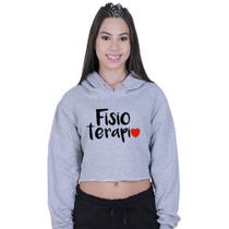 Cropped Moletom Feminino Faculdade Fisioterapia