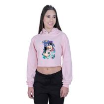 Cropped Moletom Feminino Inosuke Hashibira Demon Slayer