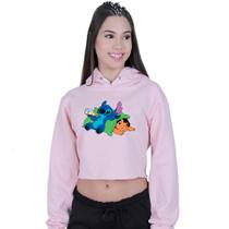 Cropped Moletom Feminino Lilo Stitch Soneca Cropped Moletom Feminino Lilo Stitch Soneca