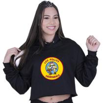 Cropped Moletom Feminino Los Pollos Hermanos Breaking Bad Cropped Moletom Feminino Los Pollos Hermanos Breaking Bad