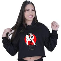 Cropped Moletom Feminino Luta Artes Marciais Judô