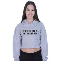 Cropped Moletom Feminino Medicina Veterinaria Escrita Cropped Moletom Feminino Medicina Veterinaria Escrita