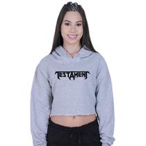 Cropped Moletom Feminino Testament Rock
