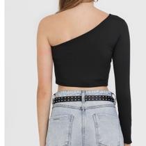 Cropped Mula Manca Feminino Um Ombro SÓ romantic