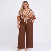 Cropped Multiformas Crepe Salinas Plus Size