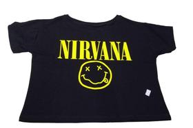 Cropped Nirvana Baby Look Blusinha Feminina Rock SF271 RCH Cropped Nirvana Baby Look Blusinha Feminina Rock SF271 RCH