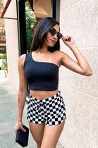 Cropped Nula Manga Alça Única Top de Uma Manga Só Verão Várias Cores