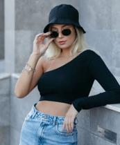 Cropped Nula Manga Ombro Só Croped Feminino Cropeed Preto Liso Manga Longa Mula Manca Look Inverno Cropped Nula Manga Ombro Só Croped Feminino Cropeed Preto Liso Manga Longa Mula Manca Look Inverno