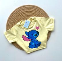 Cropped ou T shirt infantil Stitch Cropped ou T shirt infantil Stitch