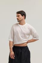 Cropped Over Leve Cor:BrancoTamanho:M - Nun