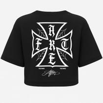 Cropped Oversized After Ghotic - Estampa DTF em Algodão