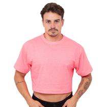 Cropped Oversized Masculino Rosa Neon - JWilas Streetwear