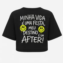 Cropped oversized preta after