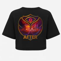 Cropped Oversized Preto After Festival - Estilo e Conforto em Algodão