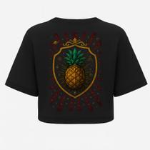 Cropped Oversized Preto com Estampa DTF da AFTER