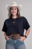 Cropped Oversized Texas Farm - Stories - Cro002 - Preto G