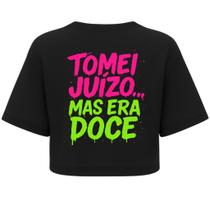 Cropped Oversized Tomei Juízo Preta - AFTER Cropped Oversized Tomei Juízo Preta - AFTER