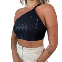 Cropped Paête Brilhante Lantejoulas Cropped Paête Brilhante Lantejoulas