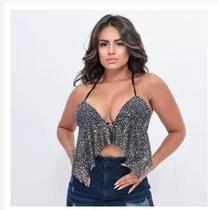 Cropped Paête Brilhante Lantejoulas Cropped Paête Brilhante Lantejoulas