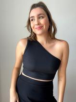 Cropped Paola Canelado Preto