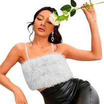 Cropped Pelúcia Pelinhos Inverno Moda Feminina Blusa Pelo Sexy Inverno Diferente Estilosa Lançamento Blogueira Estilo Cropped Pelúcia Pelinhos Inverno Moda Feminina Blusa Pelo Sexy Inverno Diferente Estilosa Lançamento Blogueira Estilo
