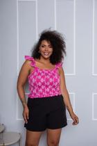 Cropped Plus Size de Laíse Pink Cropped Plus Size de Laíse Pink