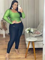 Cropped plus size manga longa Cropped plus size manga longa