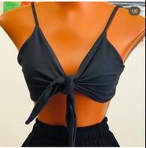 Cropped preto tamanho p
