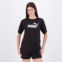 Cropped Puma No.1 Logo Feminino Preto Cropped Puma No.1 Logo Feminino Preto
