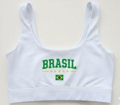 Cropped Regata Brasil Torcida Hexa Verão 2026