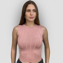 Cropped Regata Canelado Blusa Feminina Modal Fashion Verão Cropped Regata Canelado Blusa Feminina Modal Fashion Verão
