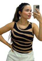 Cropped Regata Feminina Curta Modal