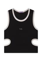 Cropped Regata Menina Preto NIna GO Cropped Regata Menina Preto NIna GO