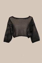 Cropped Rendado Tricot Feminina