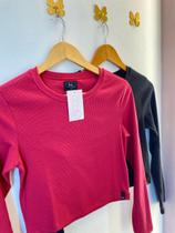 Cropped Ribana Canelado - Pink