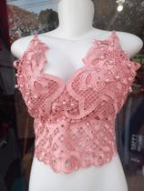 Cropped Rosa Salmão