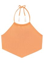 Cropped Salmão Canelado Infantil Lilimoon