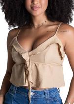 Cropped Sawary Petala - 279729 Bege