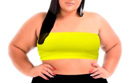 Cropped sem alça Faixa Plus Size Top Do Tam Pp Ao G4