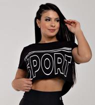 Cropped Sport Preto