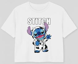 Cropped Stitch Vaca Fofa no Estilo Cow Print Cropped Stitch Vaca Fofa no Estilo Cow Print