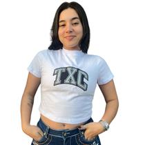 Cropped T-shirt Feminino Custom TXC Lançamento Original