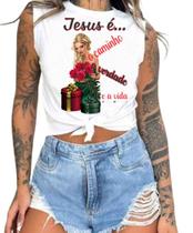 Cropped T-Shirts Feminino Estampado - Cristã- Várias Estampas 02 Cropped T-Shirts Feminino Estampado - Cristã- Várias Estampas 02