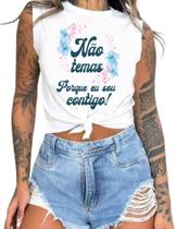 Cropped T-Shirts Feminino Estampado - Cristã- Várias Estampas 04 Cropped T-Shirts Feminino Estampado - Cristã- Várias Estampas 04