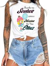 Cropped T-Shirts Feminino Estampado - Cristã- Várias Estampas 19 Cropped T-Shirts Feminino Estampado - Cristã- Várias Estampas 19