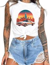 Cropped T-Shirts Feminino Estampado Várias Estampas 08