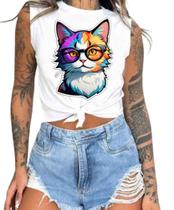 Cropped T-Shirts Feminino Estampado Várias Estampas 24