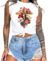 Cropped T-Shirts Feminino Estampado Várias Estampas 53 Cropped T-Shirts Feminino Estampado Várias Estampas 53